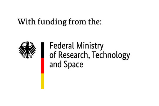 logo "With funding from the the Federal Ministry of Research, Technology and Space"